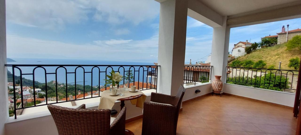 Horizon Studios With Sea View - Free Parking Glossa Exterior foto