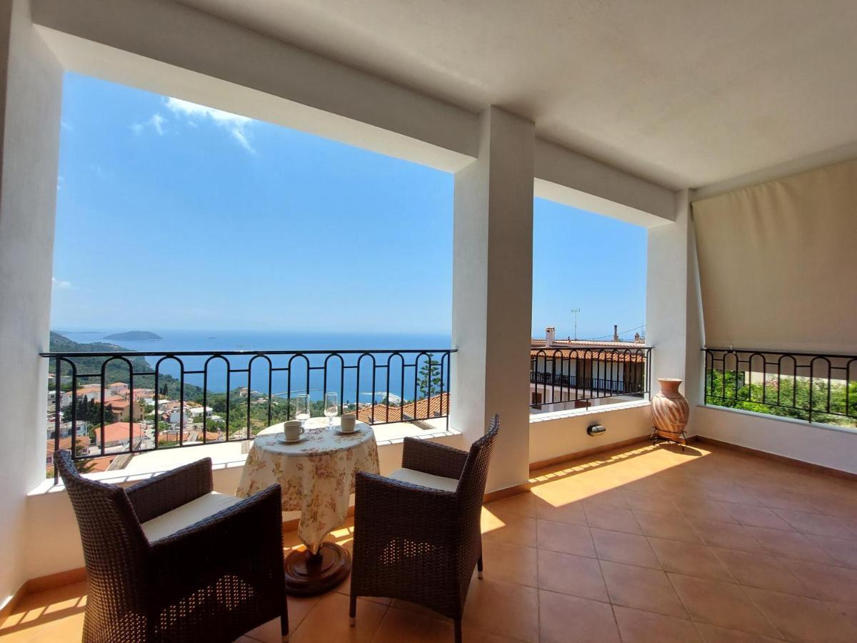 Horizon Studios With Sea View - Free Parking Glossa Exterior foto