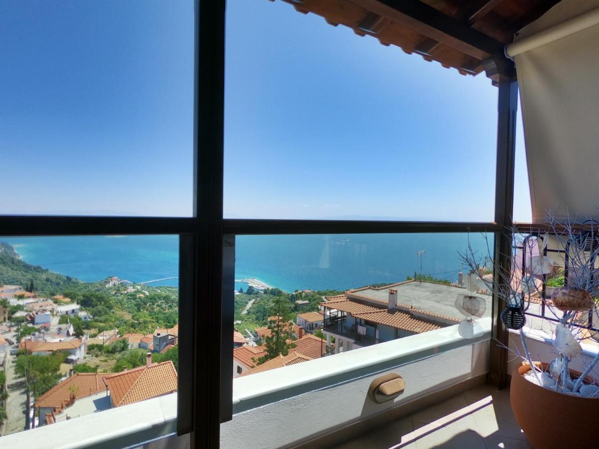Horizon Studios With Sea View - Free Parking Glossa Exterior foto